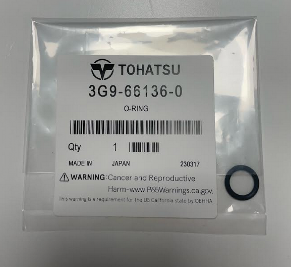 уплотнительное кольцо Mercury 25-161811, Tohatsu 3G9-66136-0