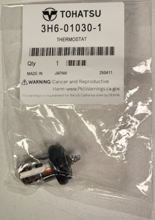 Термостат OEM: Mercruiser: 804540, 853704, 8M0228409, 8M0228413; OMC: 5040958; Tohatsu: 345-01030-0, 3H6010300M