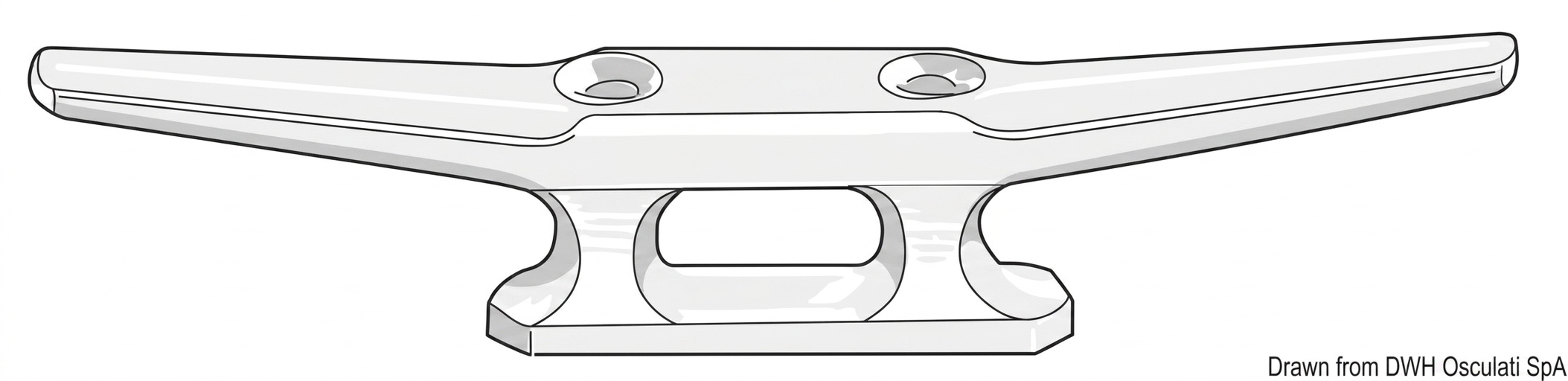 Plastmasas knehts balts 208mm