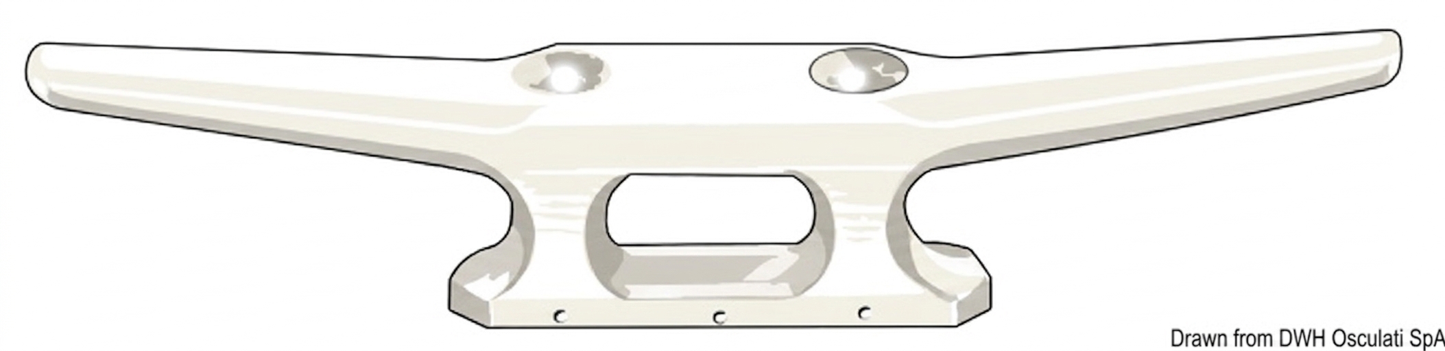 Plastmasas knehts balts 175mm