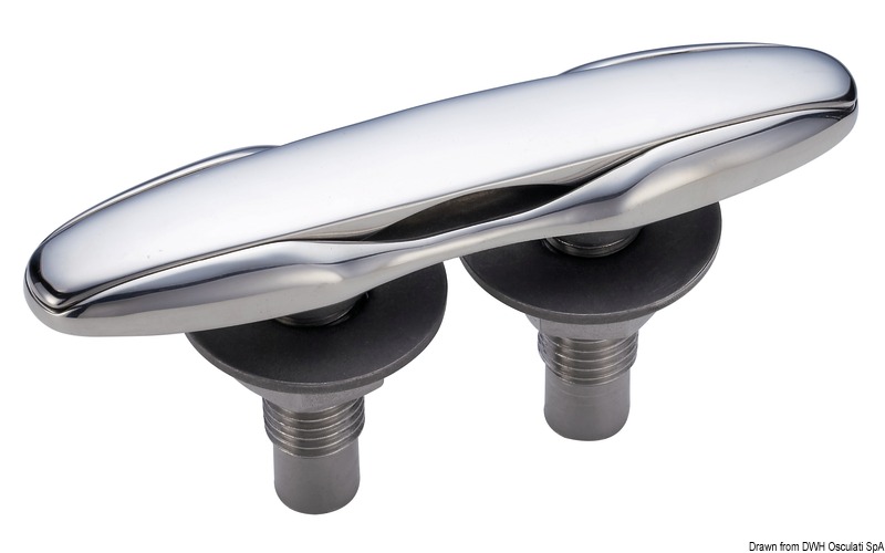 Smart push-up cleat mirror-polished AISI316 126 mm