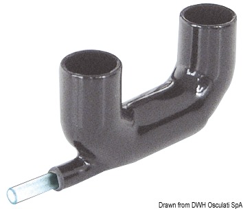 Retract push-up cleat mirrorpolished AISI316 220mm