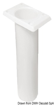 UV-stabilized polyp. rod holder square white 230mm