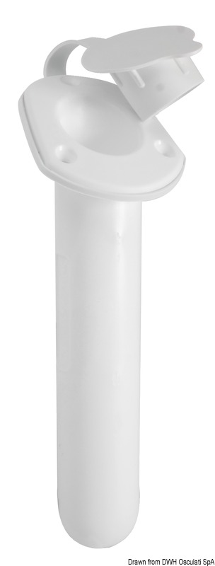 Flush-mount nylon rod holder