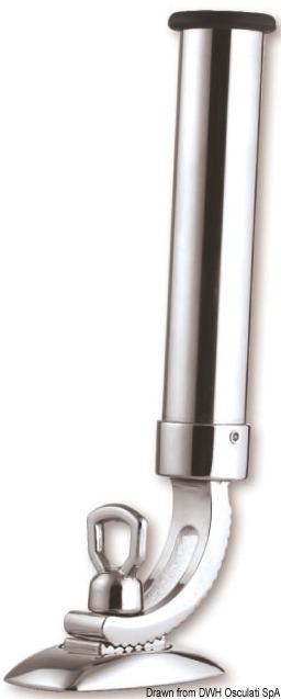Chromed brass rod halter 32 mm
