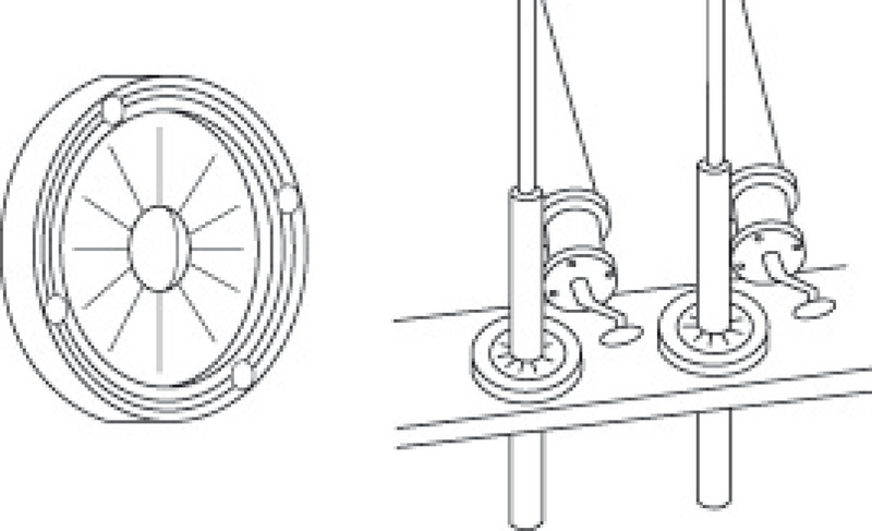 Bulkhead fishing rod holder 70