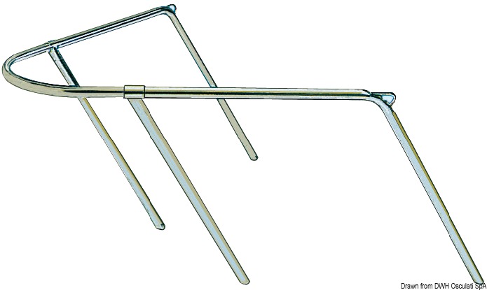 SS bow pulpit 80x90x45 cm