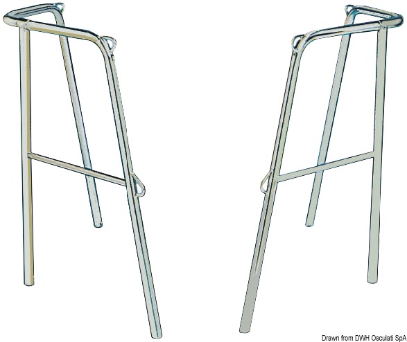 SS 2-piece stern pulpit 40x43x60 cm