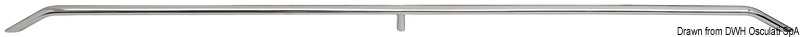 Handrail AISI316 20x40 mm 762 mm
