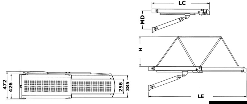 Bridge 30 hydraulic gangway 12 V