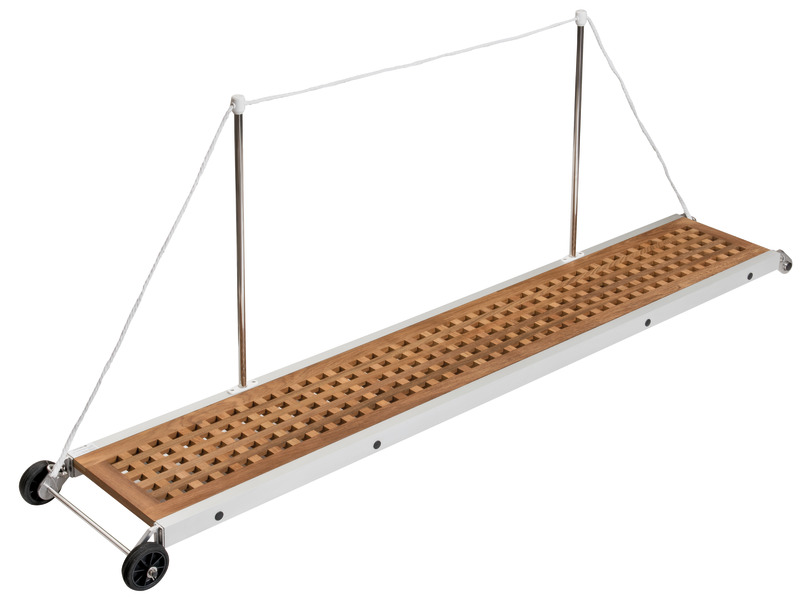 Fixed gangway teak grating 210 cm