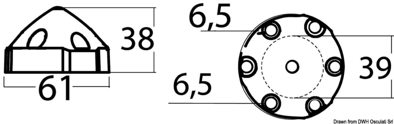 Anode compatible with Max-Prop 25/28 mm
