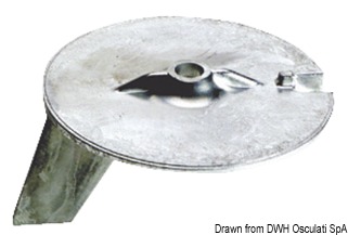 Aluminium fin anode for Yamaha 25/60 HP