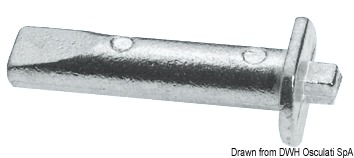 Anode cylinder for Yamaha 20/30 HP