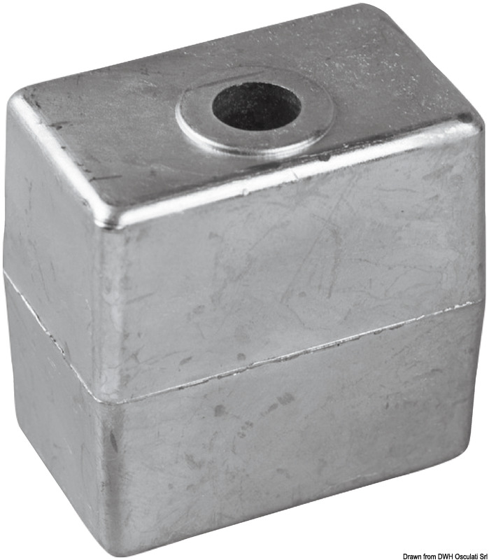 Aluminium leg anode 50/200 HP Ø 3/8" x 16