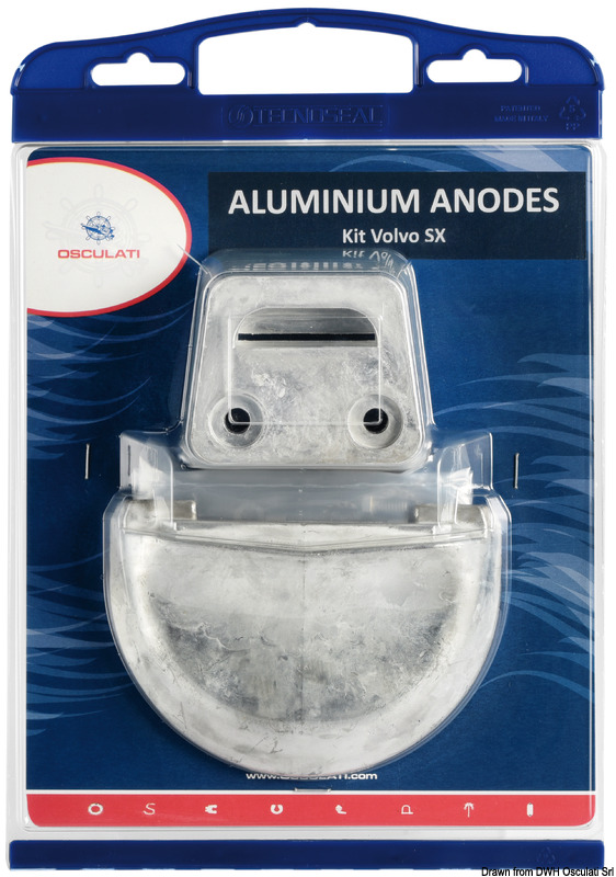 Anode kit for Volvo engines SX magnesium
