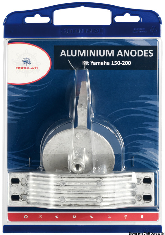 Anode kit for Yamaha outboards 150/200 aluminium