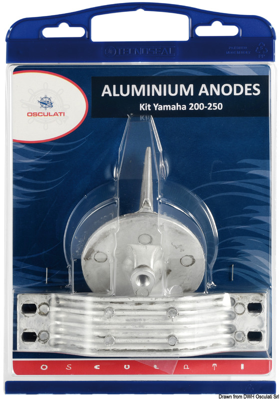 Anode kit for Yamaha outboards 200/250 aluminium