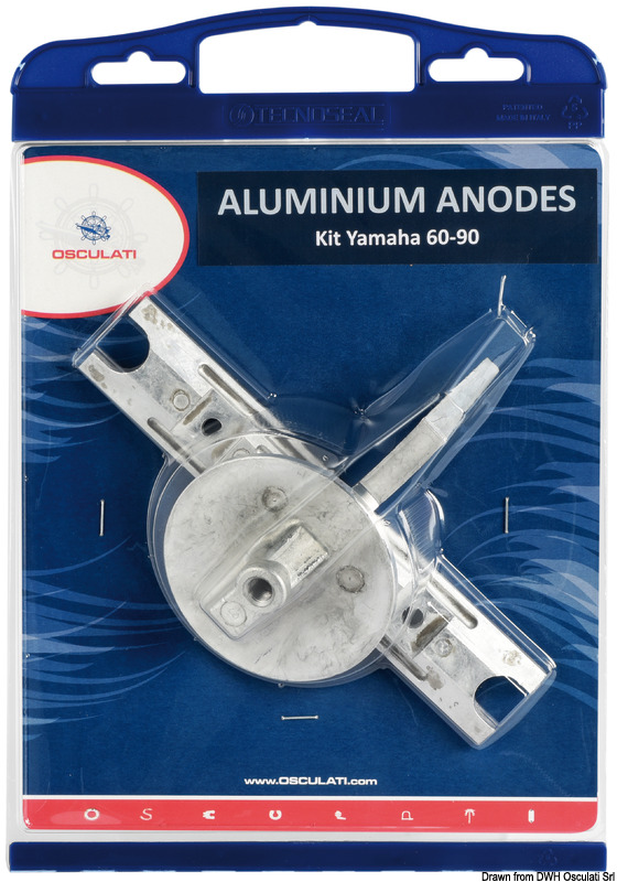 Anode kit for Yamaha outboards 60/90 aluminium