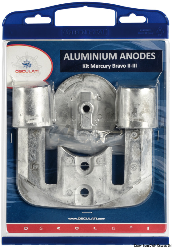 Anode kit Bravo II/III aluminium