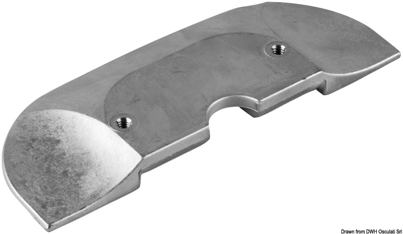 Plate aluminium anode for Alpha One in/outboards