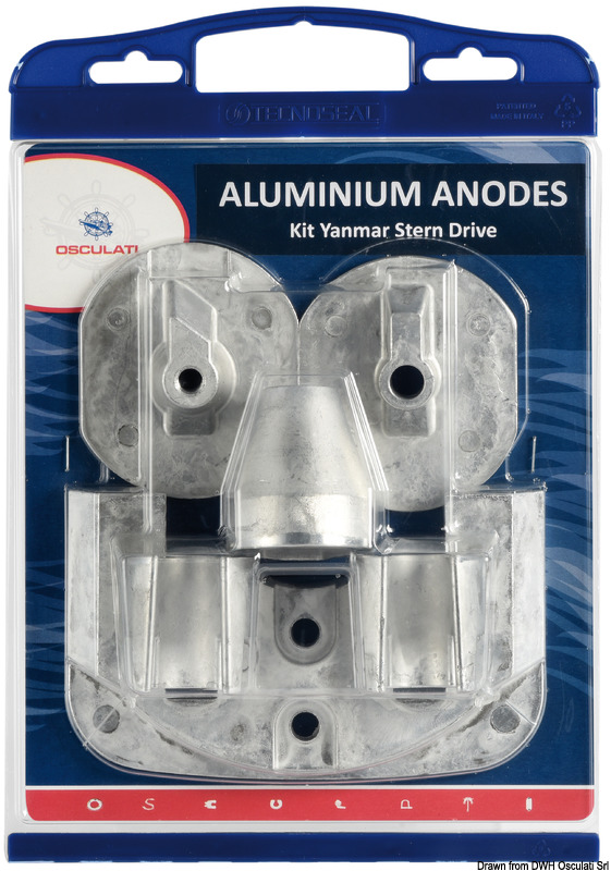 Kit magnesium anodes sterndrive units