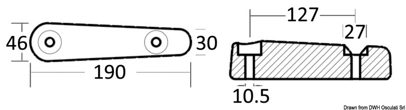 Transmission anode weight 1.750