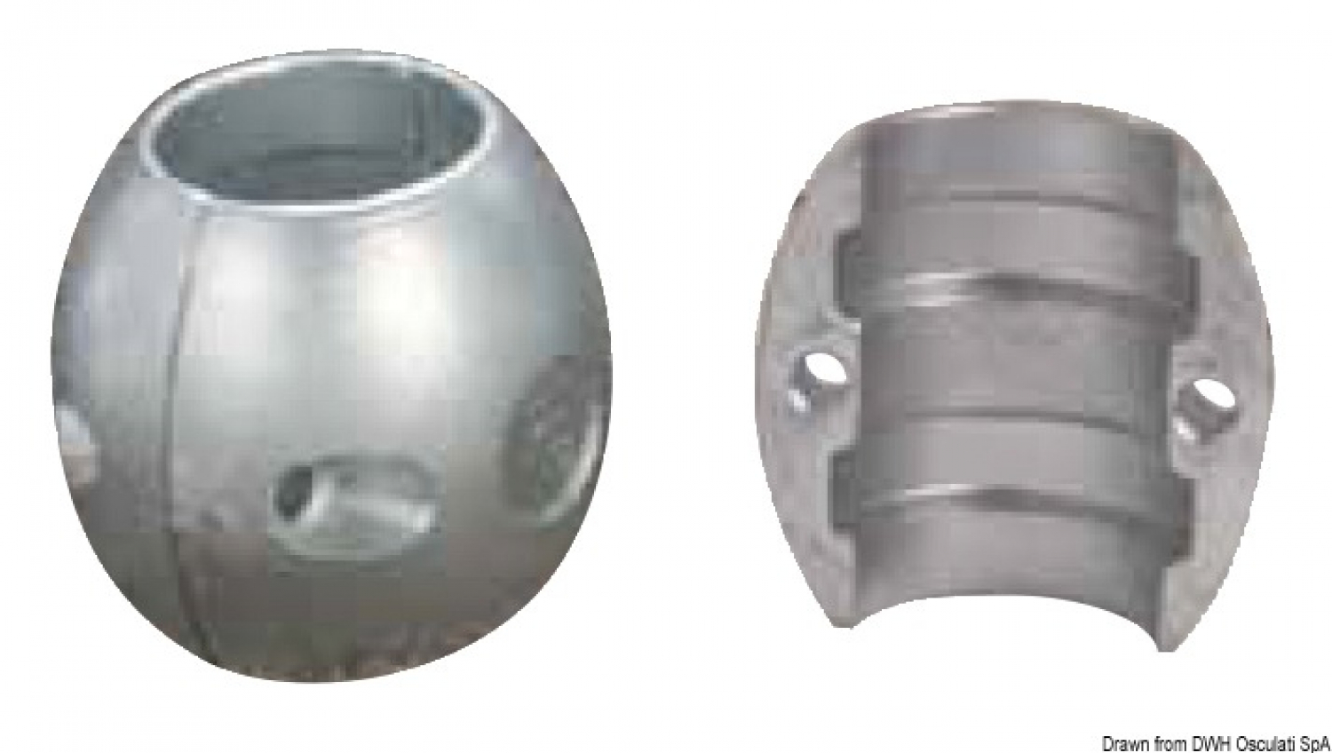Ovāls Cinka Anods priekš ass d. 25mm