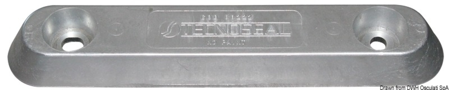 Alumīnija anods Vetus tips 900g - H30mm - L247mm - I140mm - A63mm - Ø32mm