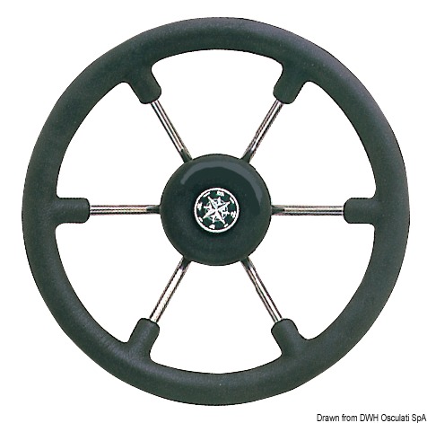 SS steering wheel black 400 mm