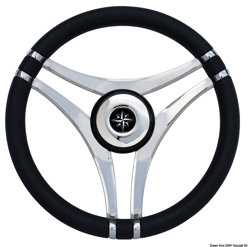 IMPACT black steering wheel SS spokes Ø 350 mm