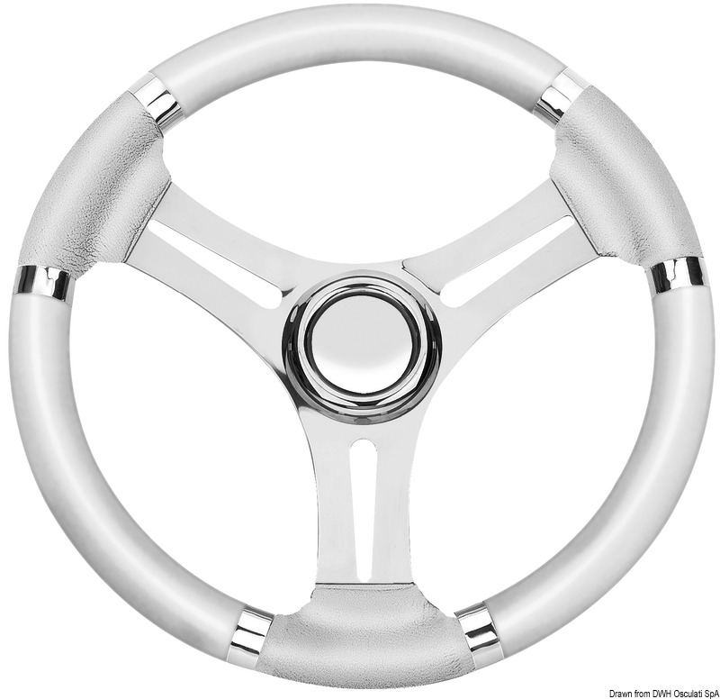 Steering wheel white wheel 350 mm