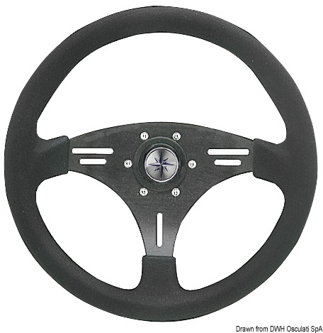 MANTA steering wheel blac/blackk 355 mm