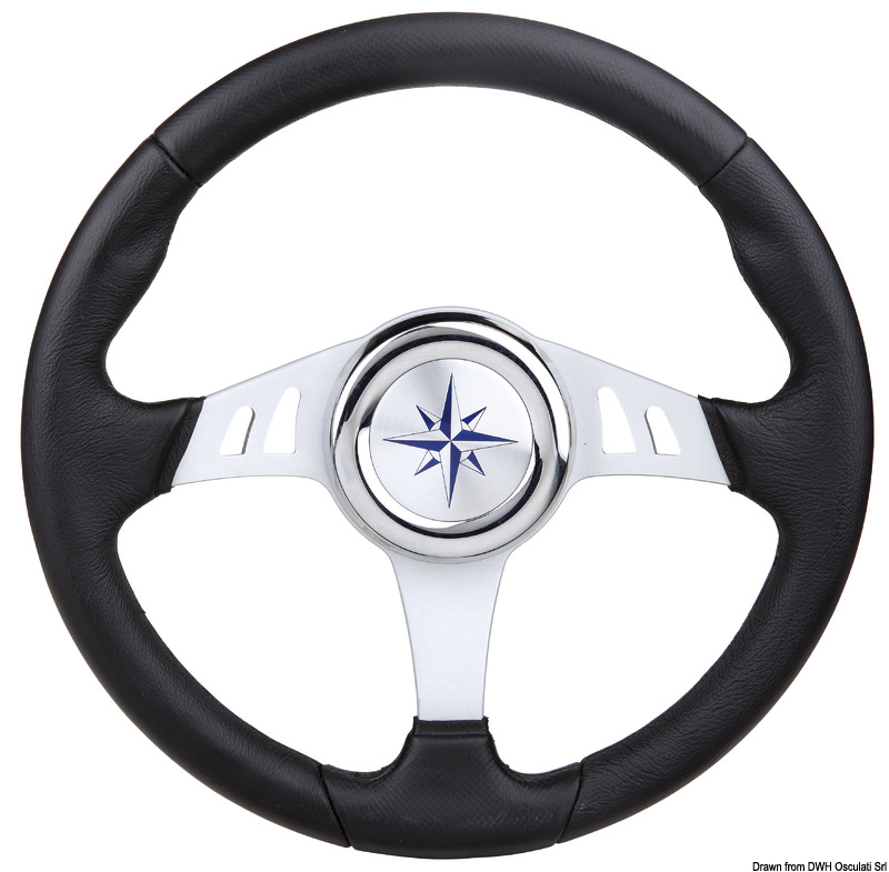 Steering wheel black 350 mm