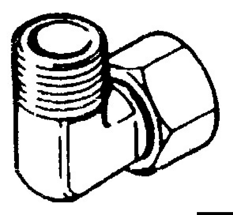 90° 3/8" swivel fitting for Ultraflex pompes