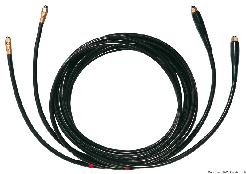 Twin flexible pipes 9 m