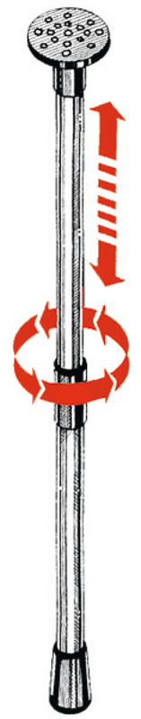 Telescop tarpaulin support 75/120 cm