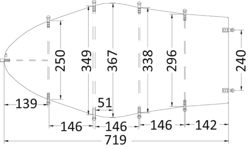 Tarpaulin universal 580/650 x 250 cm grey 300D