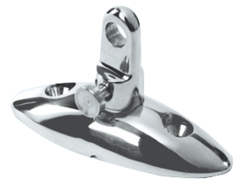 Base w/removable snap ear Ø 22/25 mm pipe