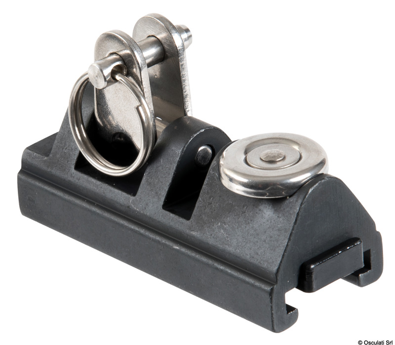 Light alloy awning slider