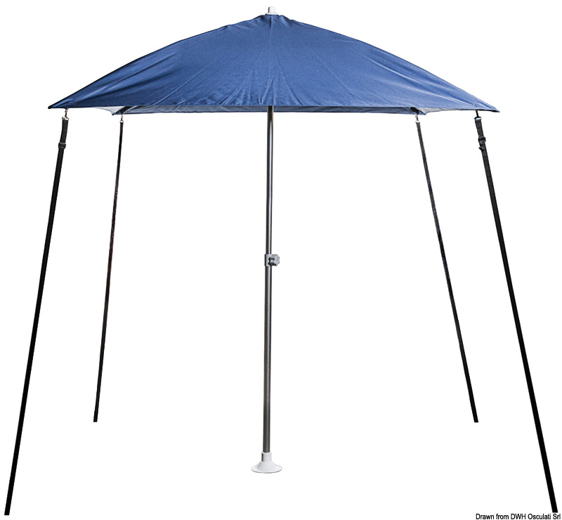 PARASOL folding sun umbrella f.boat blue navy