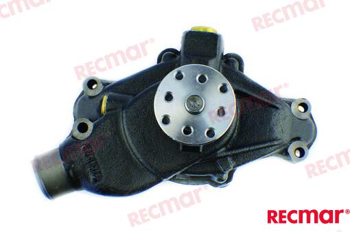Water pump V6-V8 GM Small block OEM: Pleasurecraft: RA057018, RA057027; Mercruiser: 17437, 46-8M0113734, 850399, 850399002, 8503991, 878341
