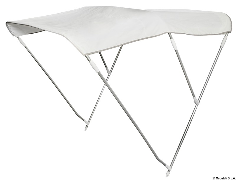 3-arc foldable bimini Ø 22 mm 150/160 cm white