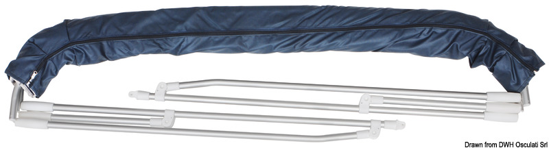 3-arc bimini high Ø 22 mm 170/180 cm blue navy