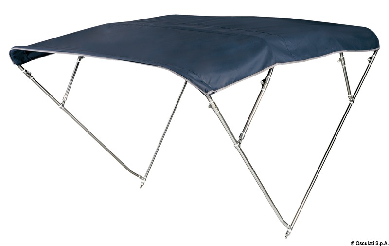 4-arc bimini high AISI316 200/210 cm blue navy