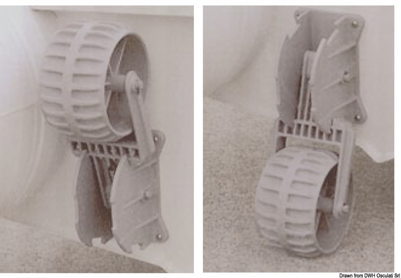 Launching wheels for tender 100x270 mm