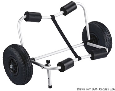 Foldable kayal trolley