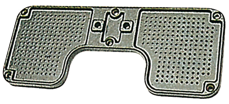 Stern protection plate aluminium 260x110 mm