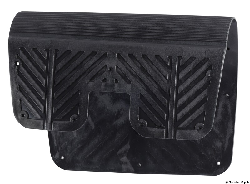 Stern protection plate PVC grey 400x280 mm