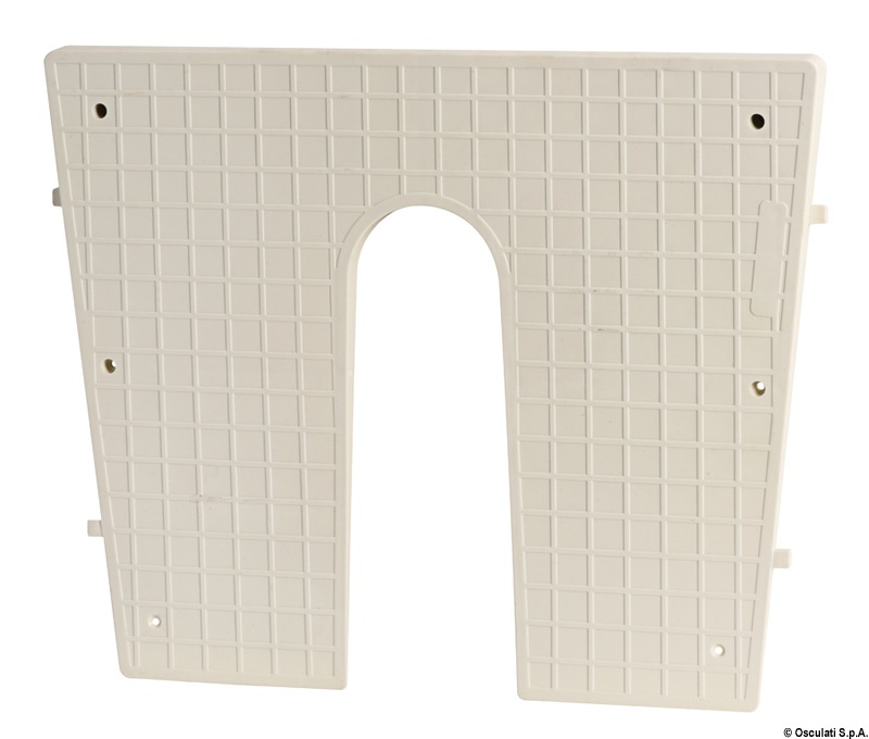 Stern protection plate RAL 9001 430x350 mm